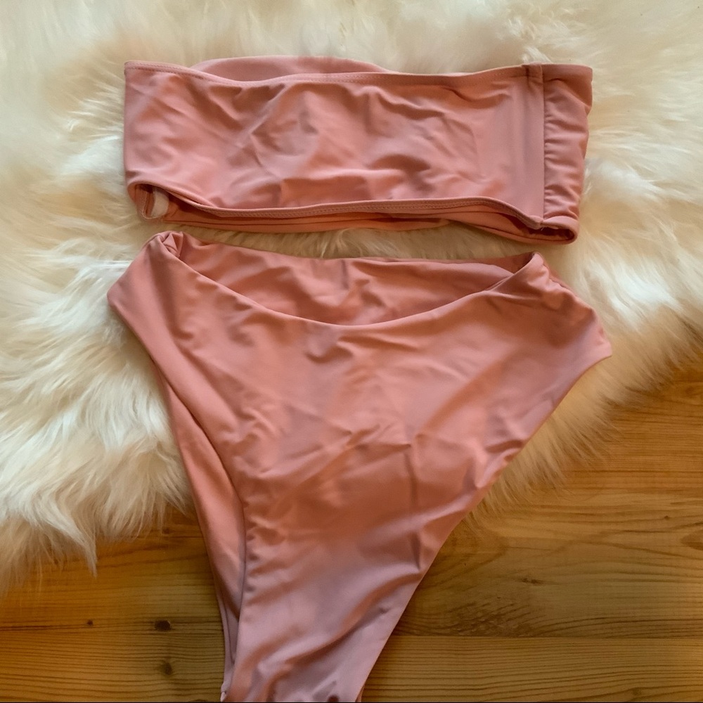 Pink Strapless Bikini - Picture 2 of 7